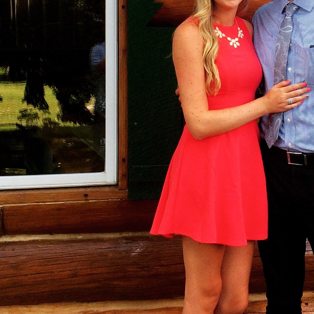 Coral dress